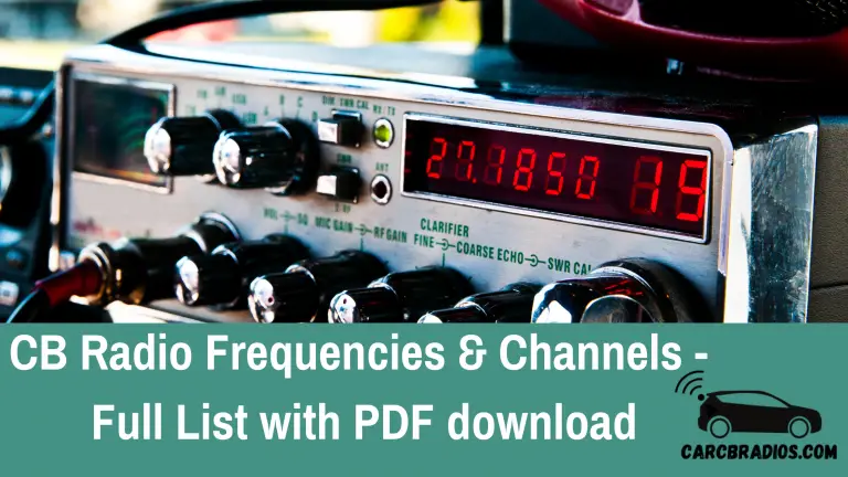 CB Radio Frequencies Channels With PDF