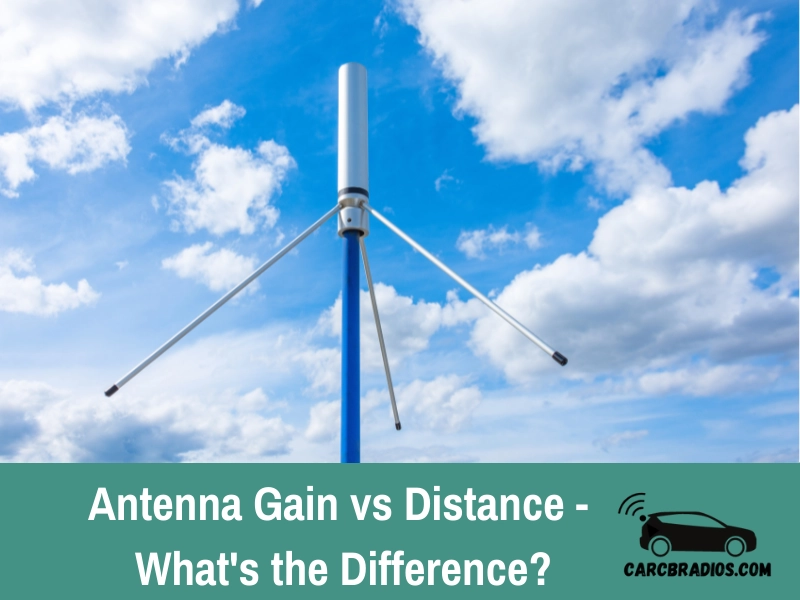 Difference between Antenna Gain and distance