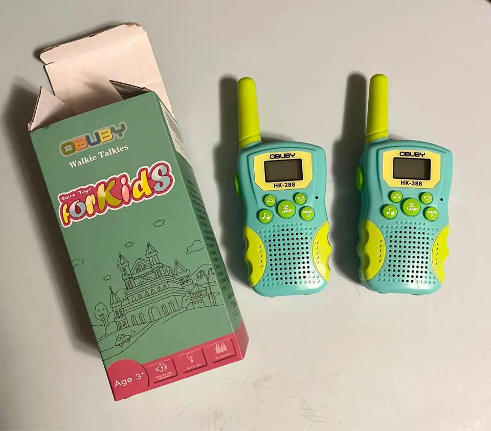 Obuby Walkie Talkies - one of the best walkie talkeis for kids - image of walkie talkies