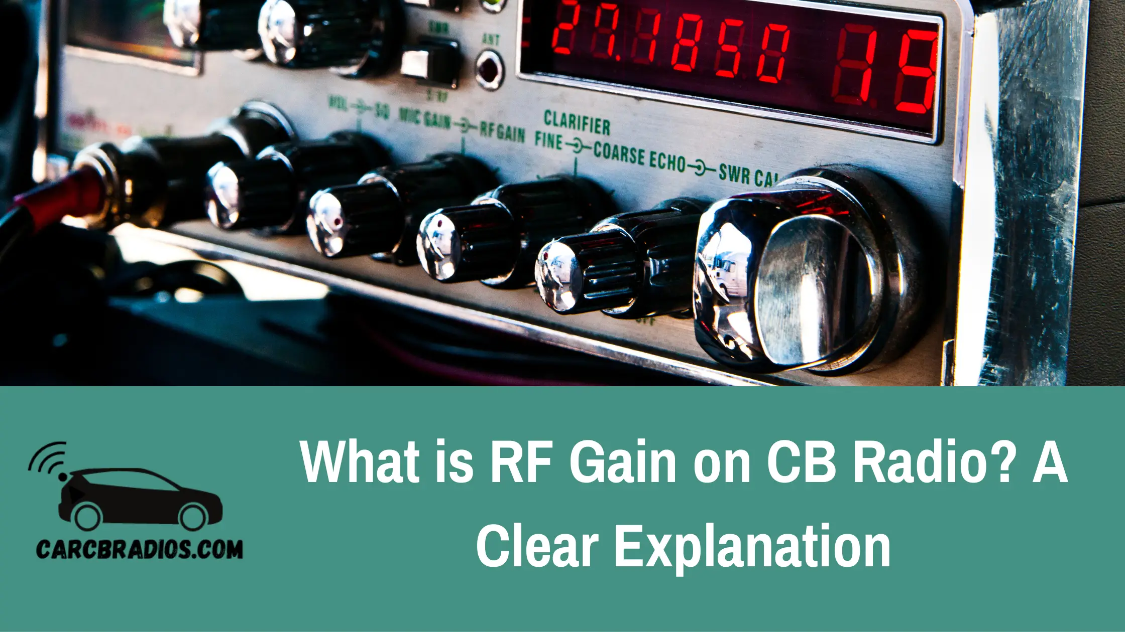 RF Gain is a feature on a CB radio that acts as a sensitivity filter to reduce noise in the receiver without reducing reception power. It is used to counteract noise that interferes with signals, which comes from the atmosphere, other nearby channels, and environmental surroundings. RF stands for "radio frequency," which refers to the wireless communication of signals through the air rather than through wires. Unlike a CB radio squelch, RF gain does not reduce reception power while reducing noise in the receiver.