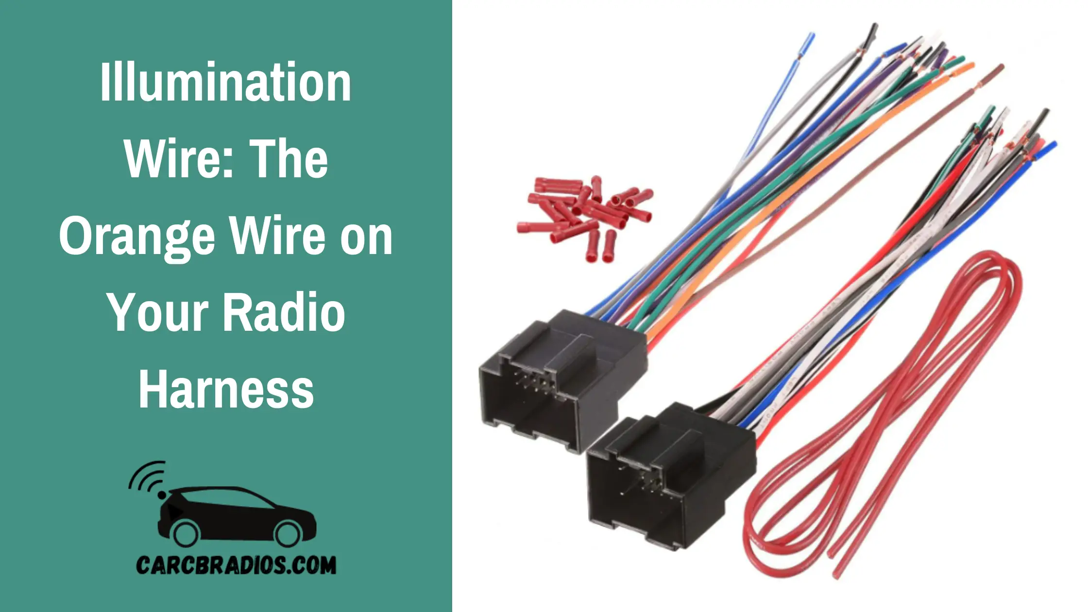 I will be discussing the importance of the illumination wire on a car stereo wiring harness. This wire is responsible for dimming the screen on your aftermarket car stereo and is directly connected to your instrument cluster. It provides a negative or positive trigger that tells your radio when you turn on and off your headlights.